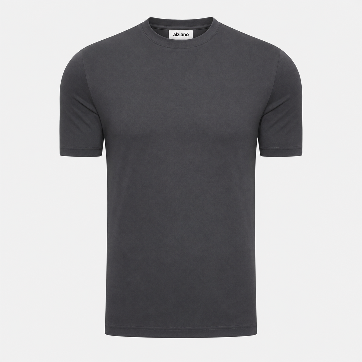 Glänzendes T-Shirt Dunkelgraues