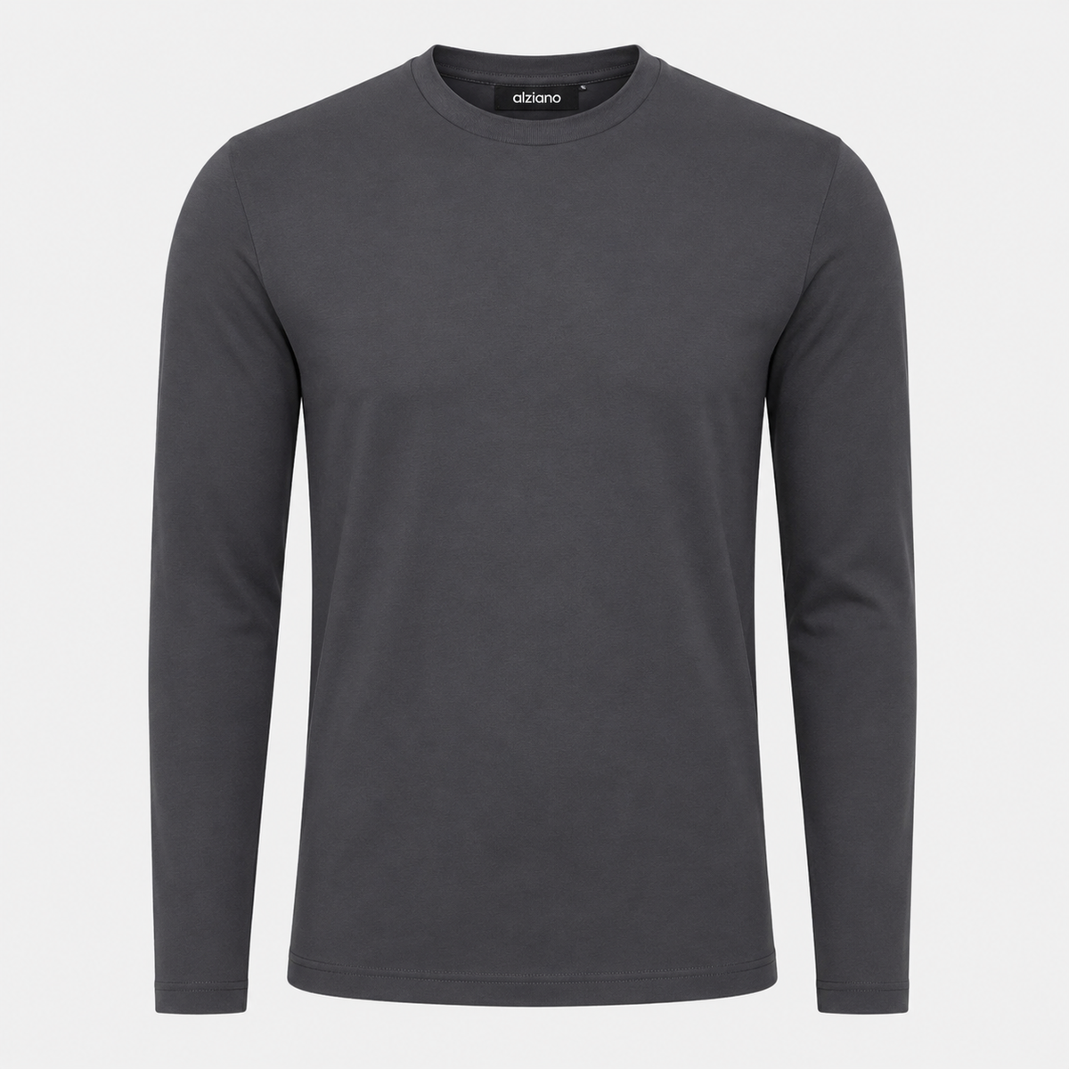 Glänzendes Langarmshirt Dunkelgraues