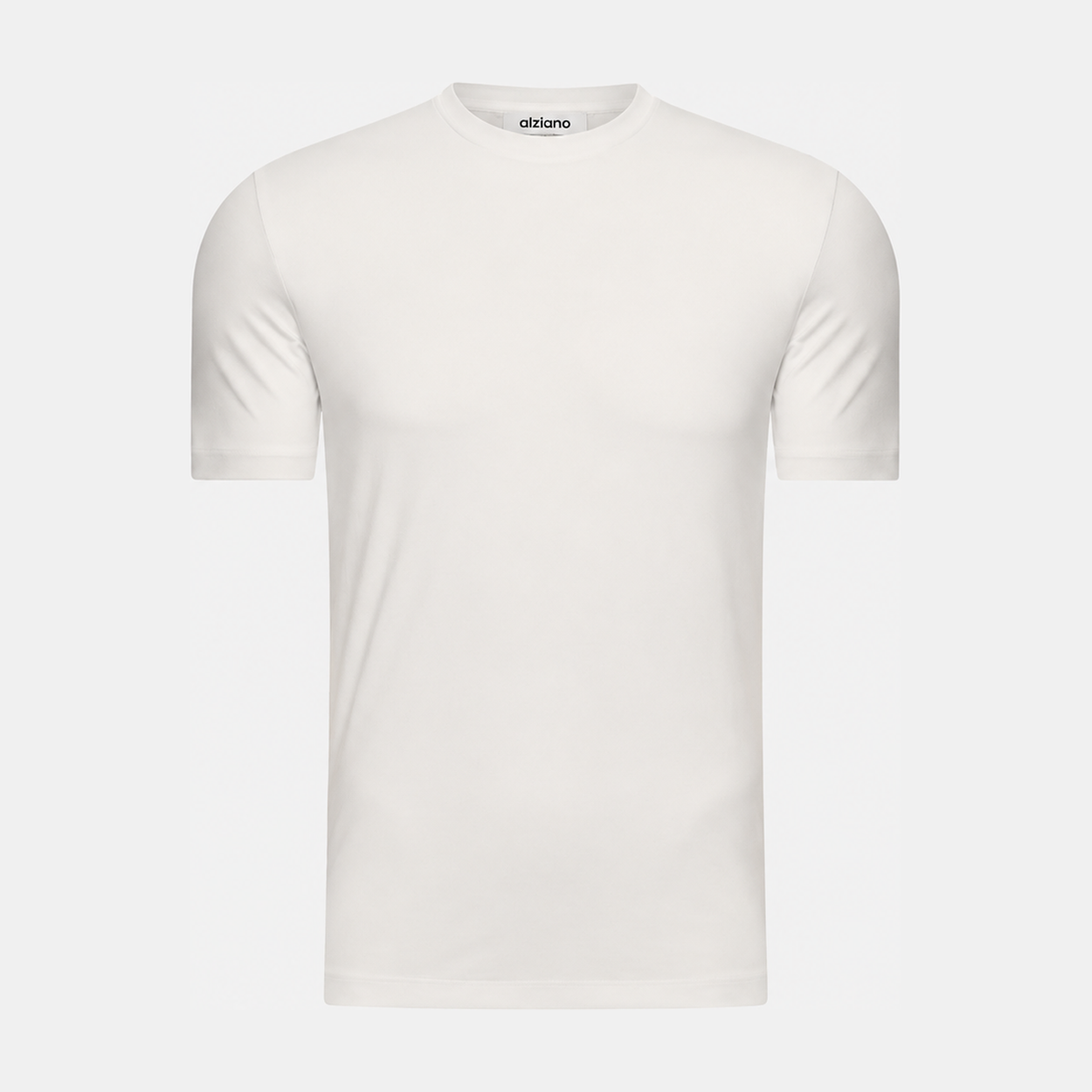 Glänzendes T-Shirt weiß