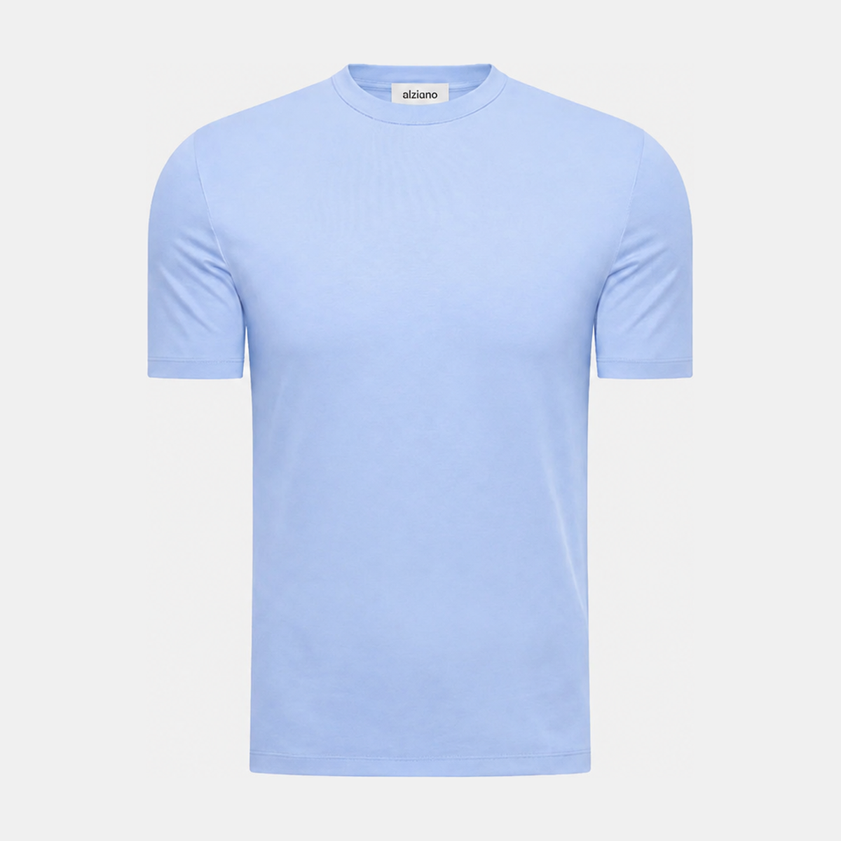 Glänzendes T-Shirt Babyblau
